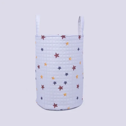 Arba Baby - Toy And Laundry Basket- And Colorful Stars Pattern