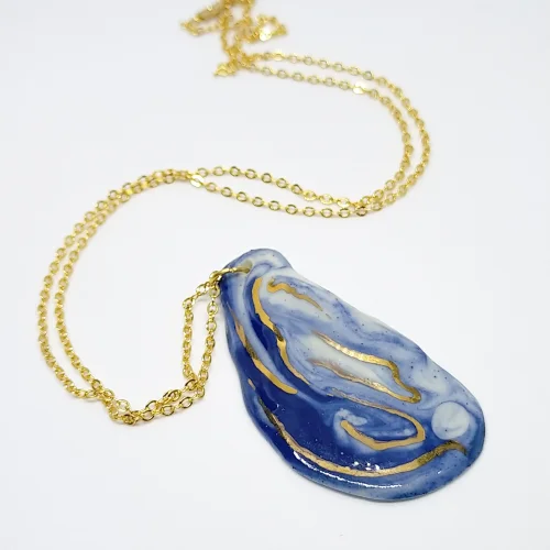 Opia Ceramics - Marble Porcelain Necklace - Il