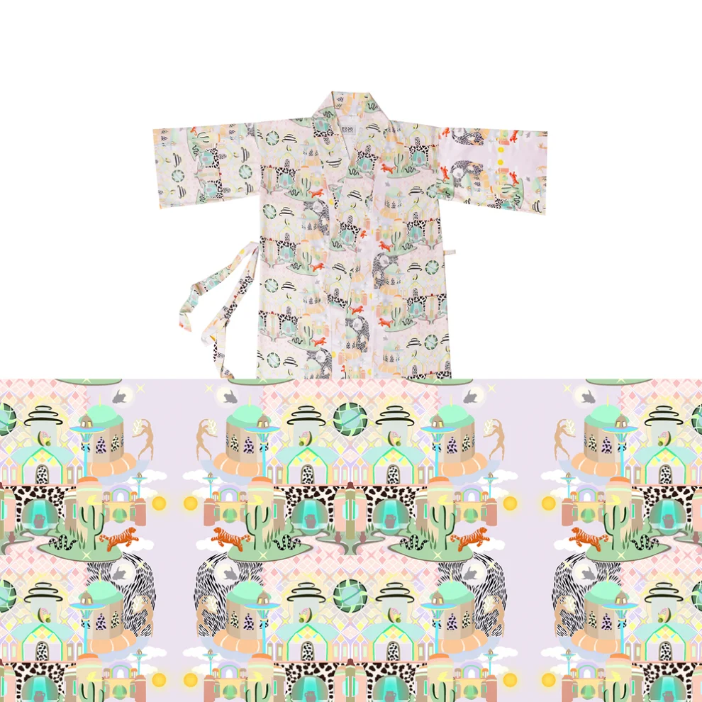 Eight Date - Moonlight Garden Kimono