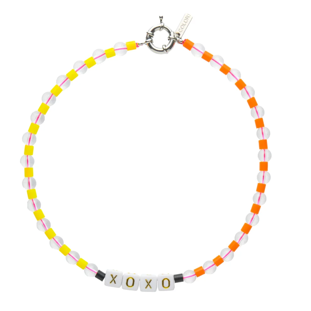 Color Manifesto - Xoxo Crystal Beaded Necklace