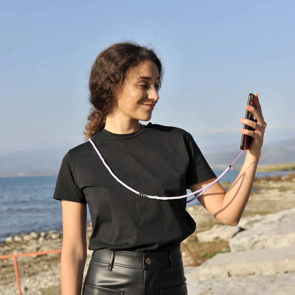 Color Manifesto - Less Scrolling More Living Phone Strap