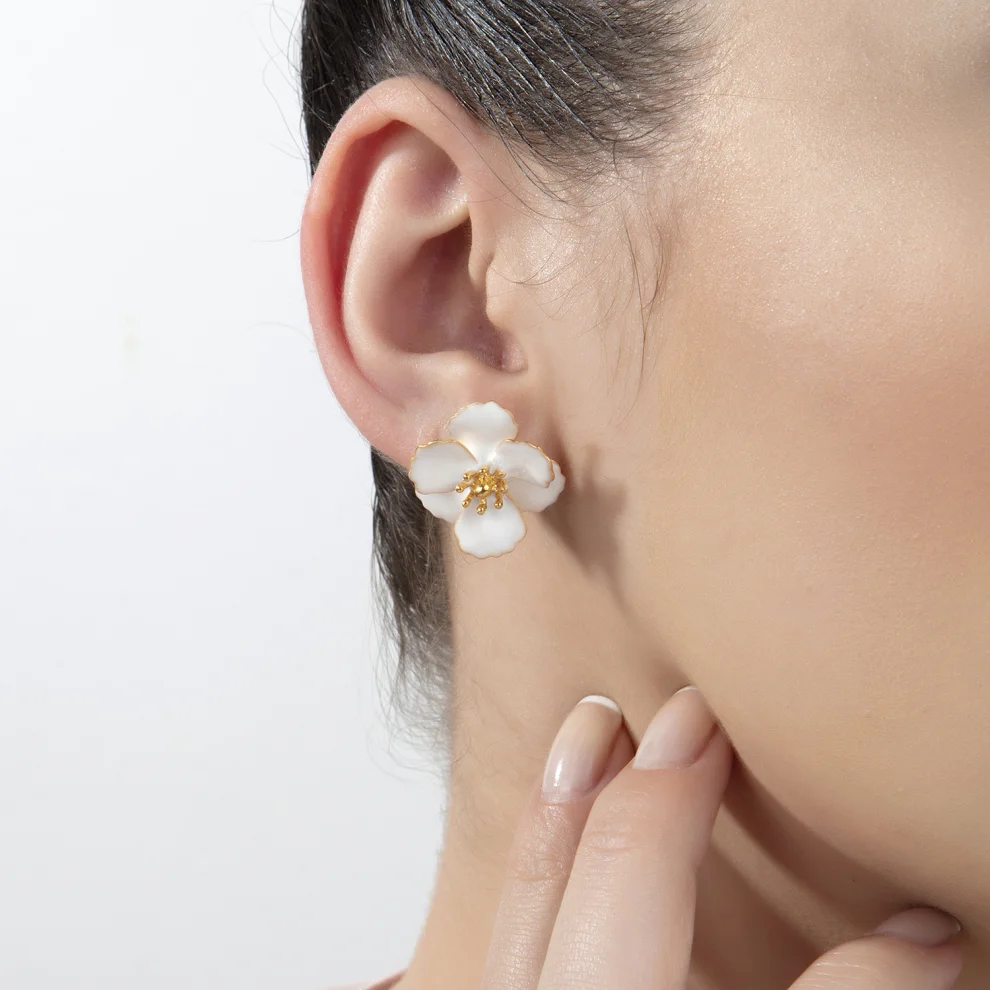 Milou Jewelry - Blossom Çiçek Küpe