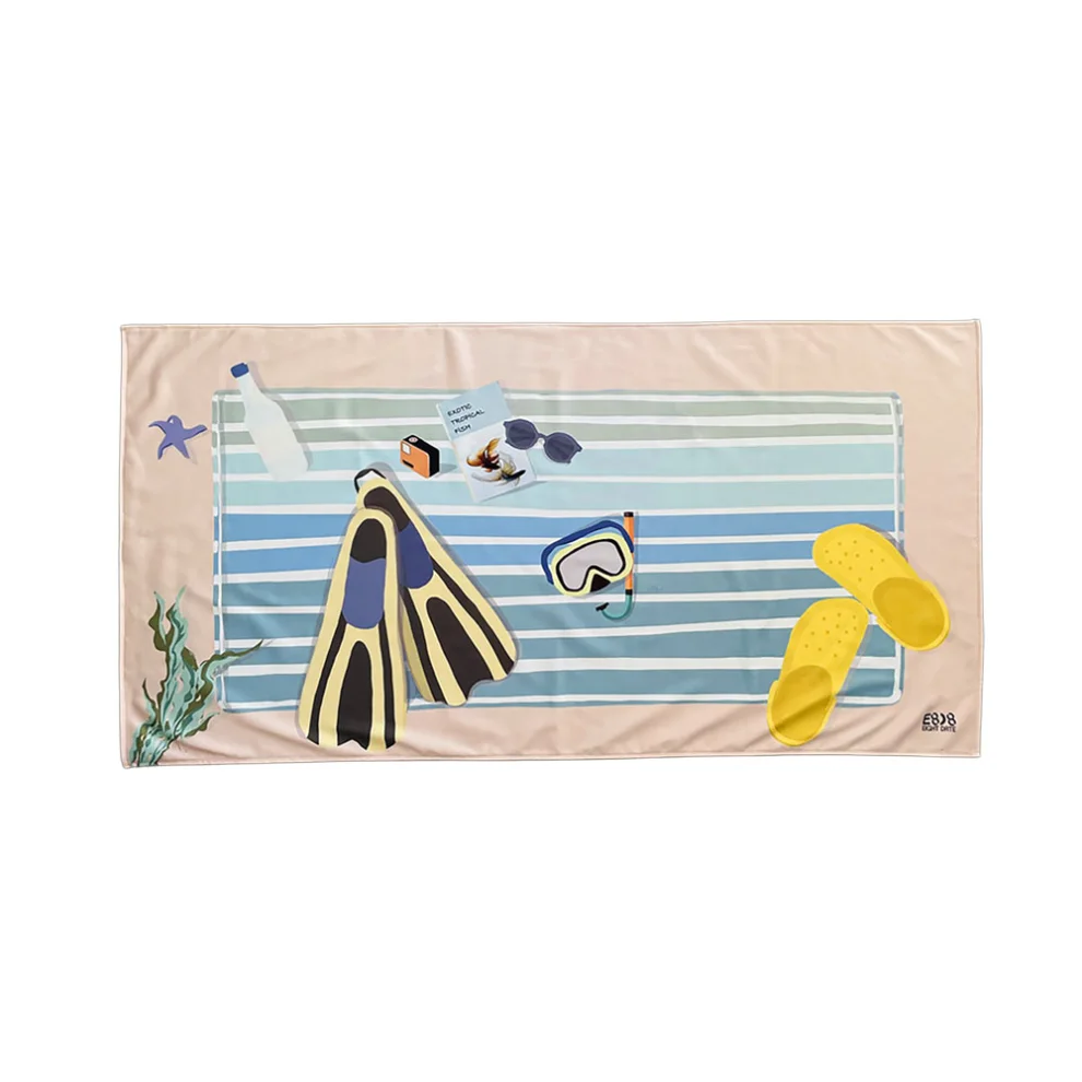 Eight Date - Diver Beach Towel