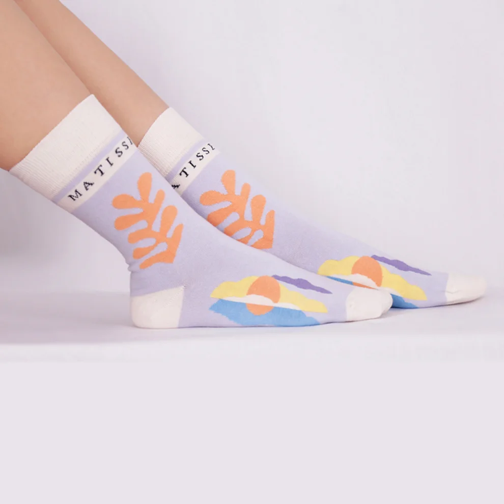 Eight Date - Matisse & Clouds Unisex Çorap