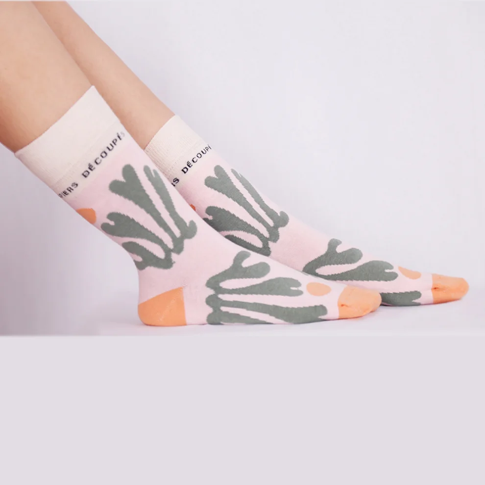 Eight Date - Pink Matisse Unisex Çorap