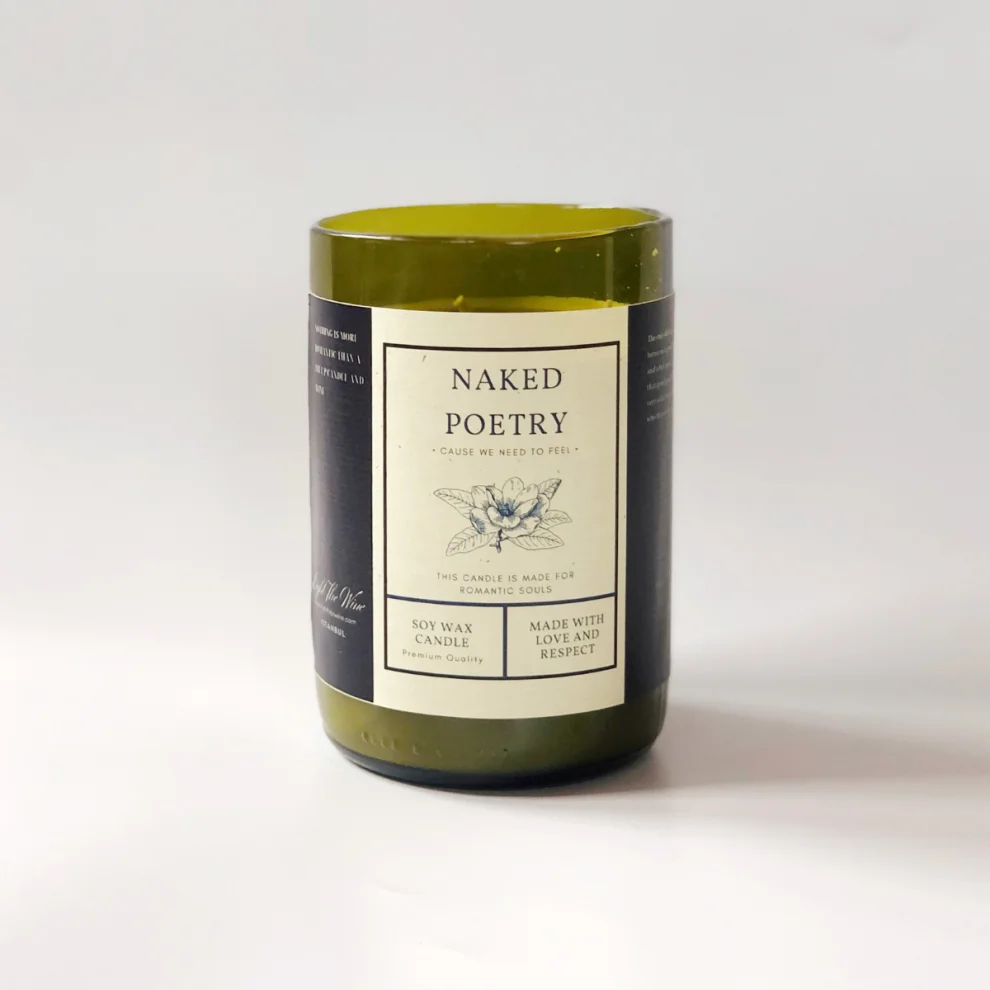 Light The Wine - Naked Poetry Mini Candle