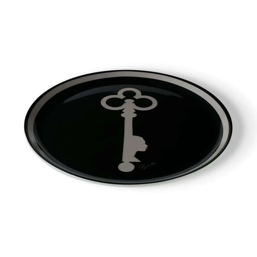 Bualh - Black Sign Porcelain 24 Cm Plate