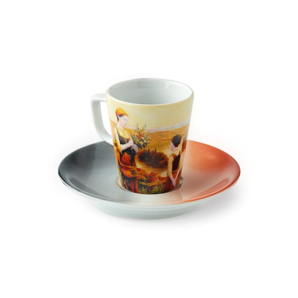 Bualh - Prezioso Porselen 2'li Kahve Fincanı Seti