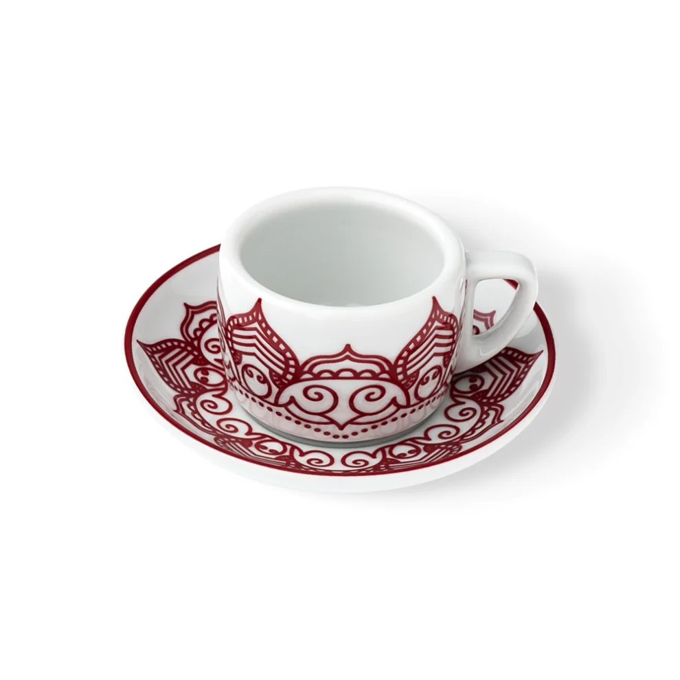 Bualh - Kadim Porselen 2'li Kahve Fincanı Seti
