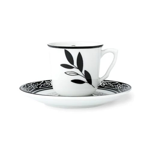 Bualh - Busel Porselen 2'li Kahve Fincanı Seti