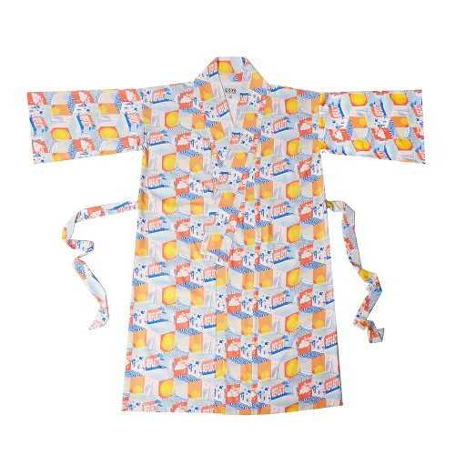 Eight Date - Warm Voyage Cube Kimono