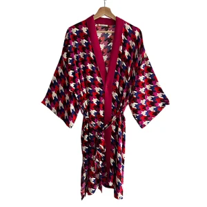 Goose Food Pattern Adult Kimono