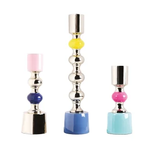 Rainbow Candleholder Set Of 3