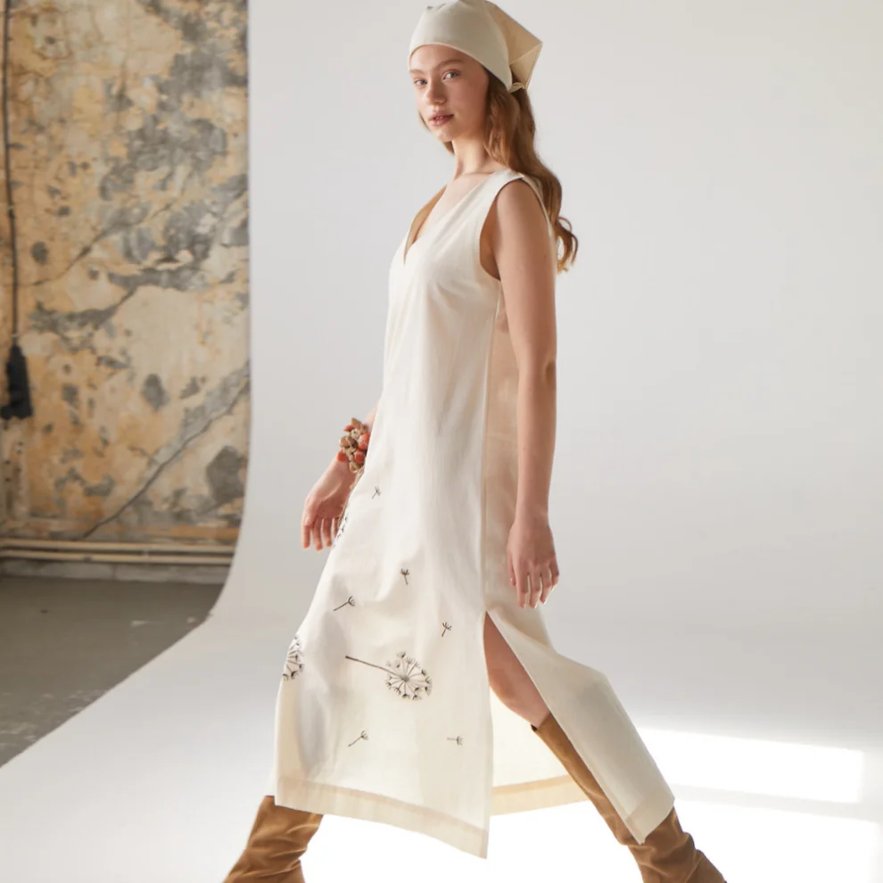 Handarte Los Angeles - Long Raw Dress