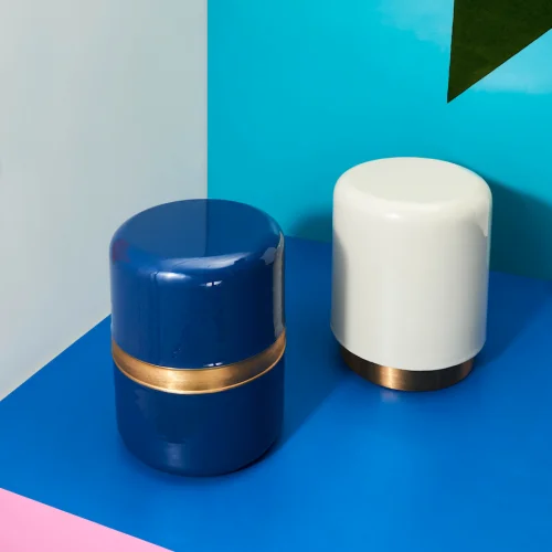 Room Diaries - Lacquered Stool Navy