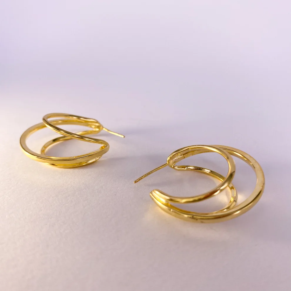 Yazgi Sungur Jewelry - 3 Hoop Forms Earring