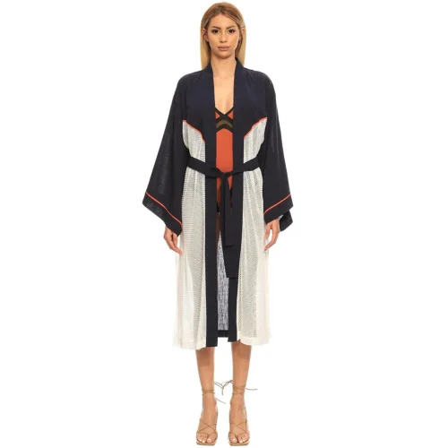 Women & Women - Keops Transparent Organic Linen Kimono