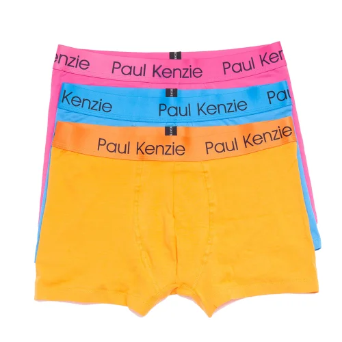 Paul Kenzie - Comfort Flex 3'lü Erkek Boxer Rainbow