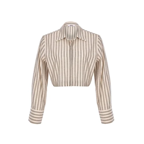 Soi The Label - Everyday Stripes Crop Shirt