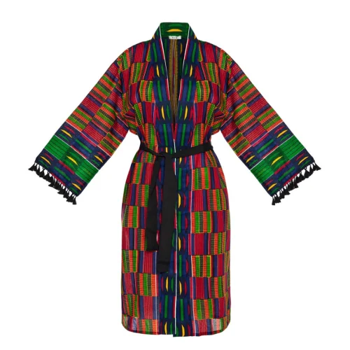 Women & Women - African Bohemian Organic Cotton Kimono