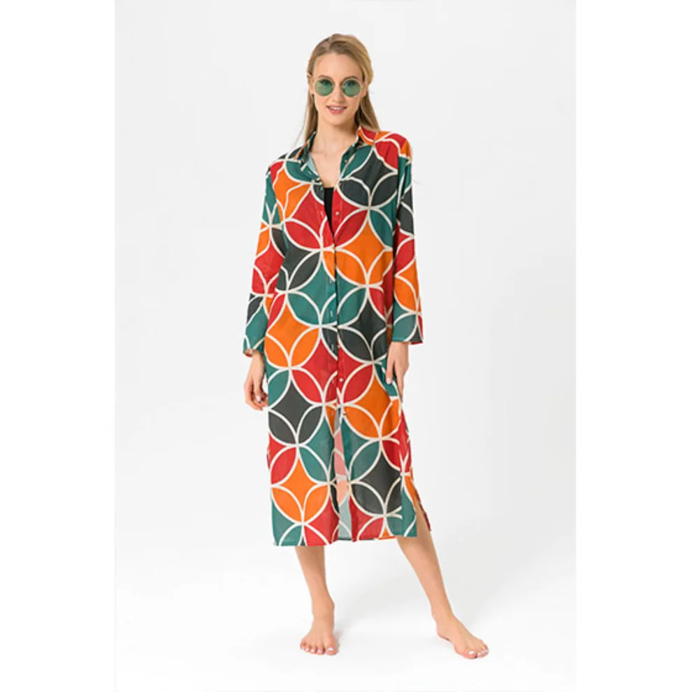 Jade and Mate	 - Geometric Shirt Dress