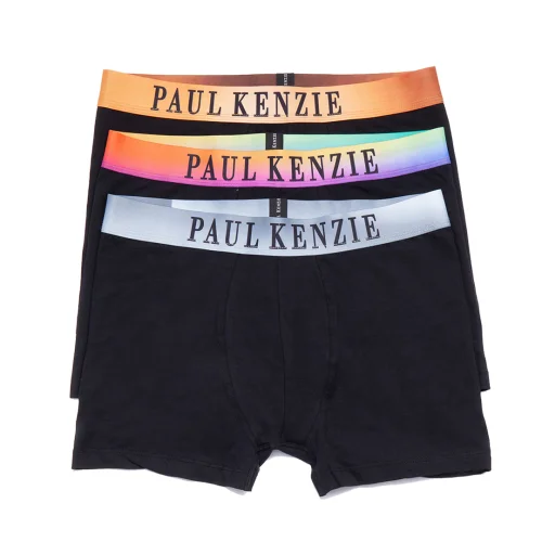 Paul Kenzie - Comfort Flex 3'lü Erkek Boxer Tropical