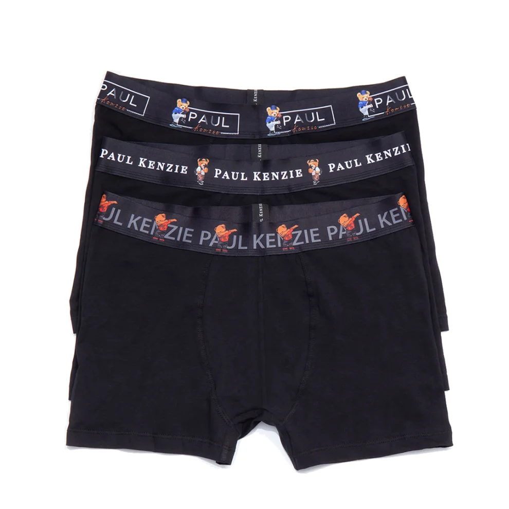 Paul Kenzie - Comfort Flex 3-pack Men's Boxer Teddybear S Black | hipicon