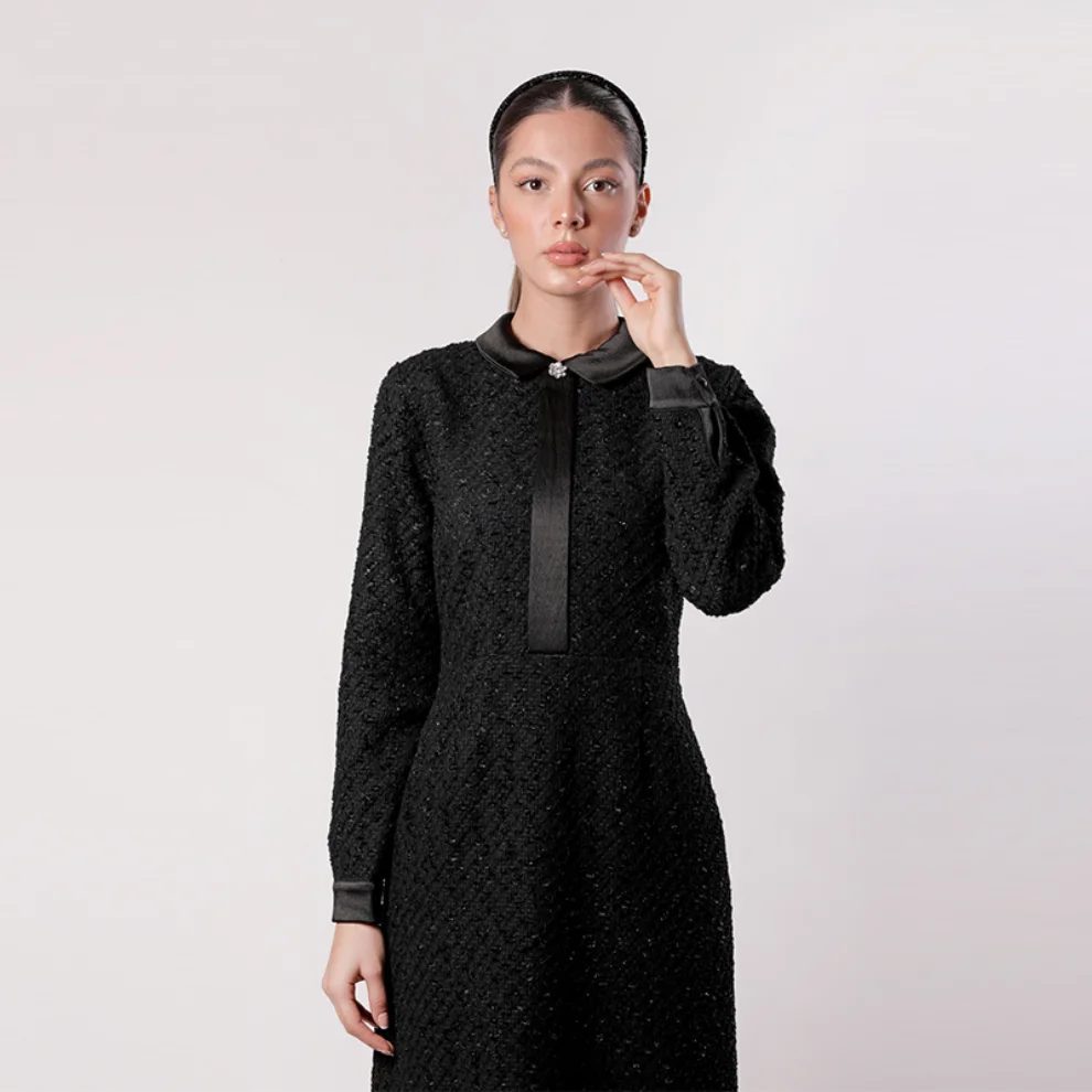 Mezz - Satin Collar Dress