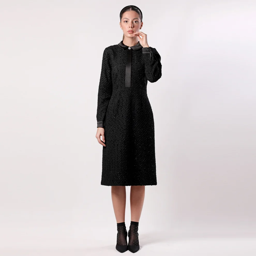 Mezz - Satin Collar Dress