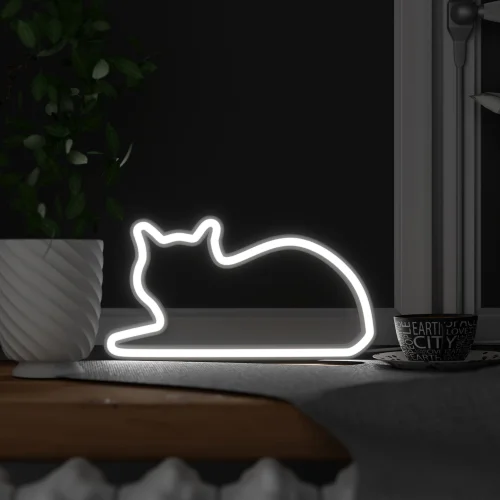 Mustard - Sitting Cat Led Işık