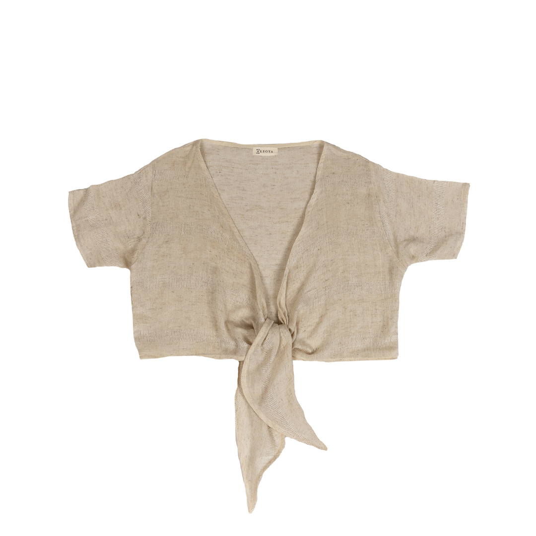 Linen Crop Top