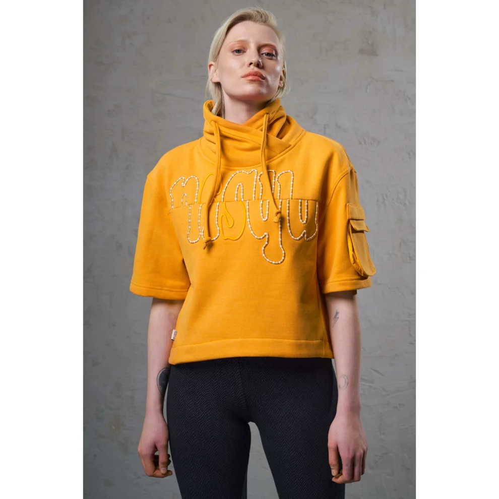 Nasaqu Enu Crop Top Sweat Orange L hipicon