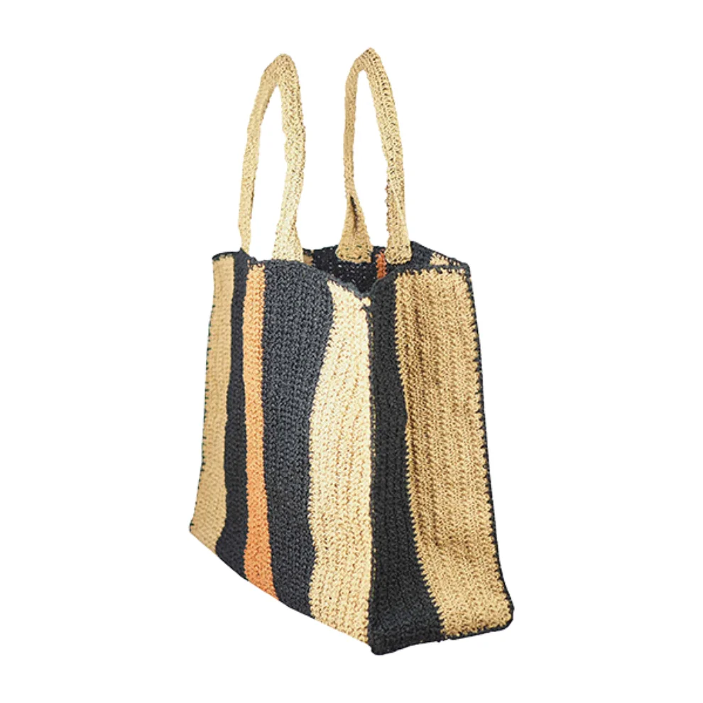 Amour et Naturel - Striped Shopper Bag