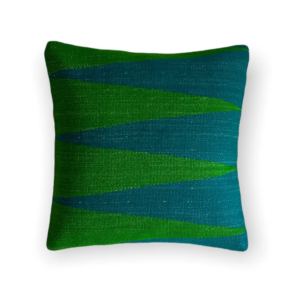 Green kilim outlet pillow