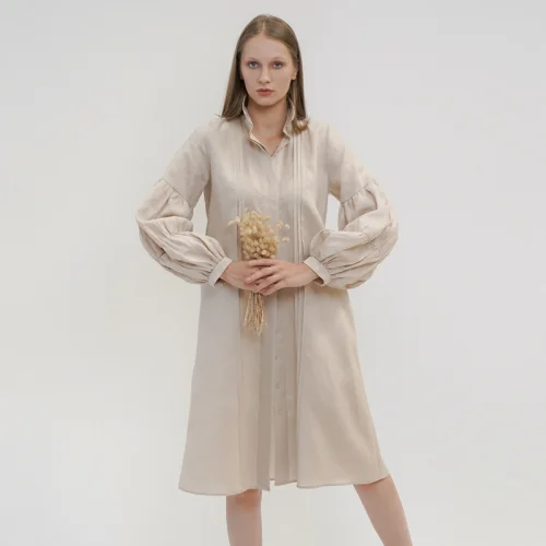 Mezz - Raw Linen Dress