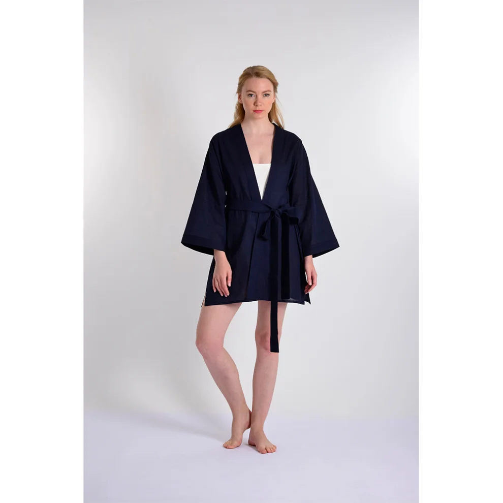 Mono Kimono - Flams Linen Kimono