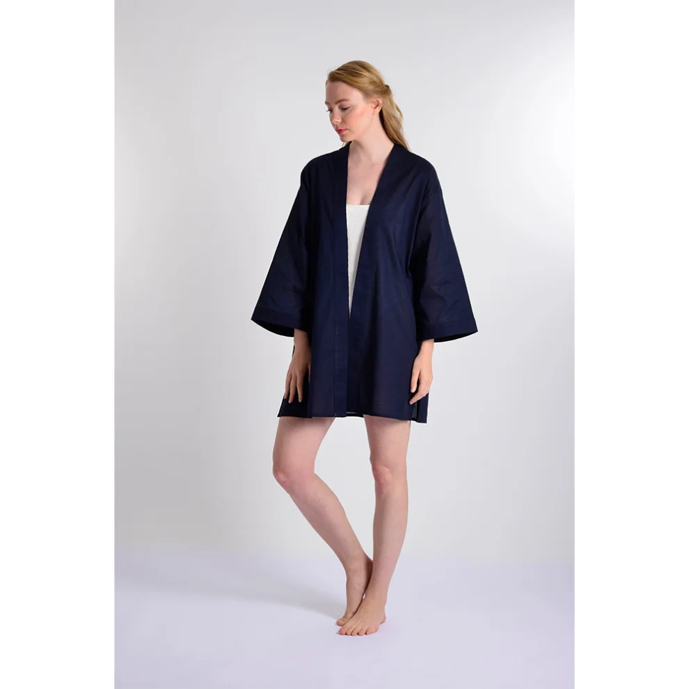 Mono Kimono - Flams Linen Kimono