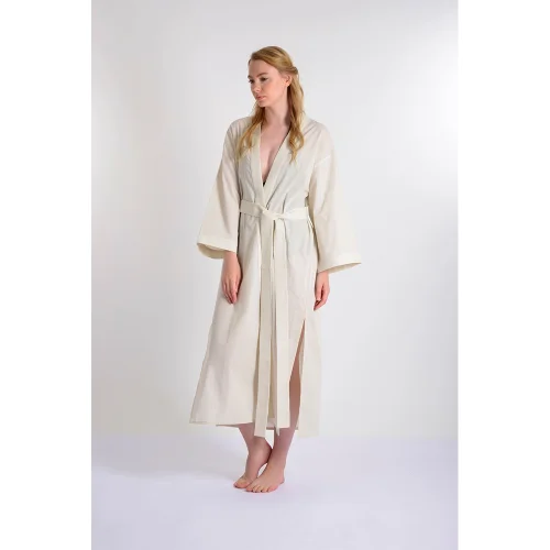 Mono Kimono - Fresh Carnation Linen Kimono