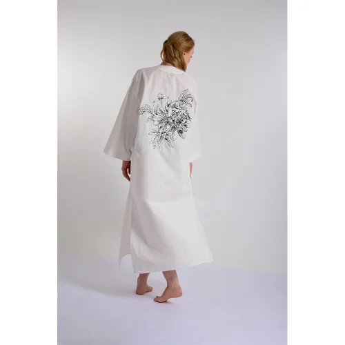 Mono Kimono - Peony Linen Kimono