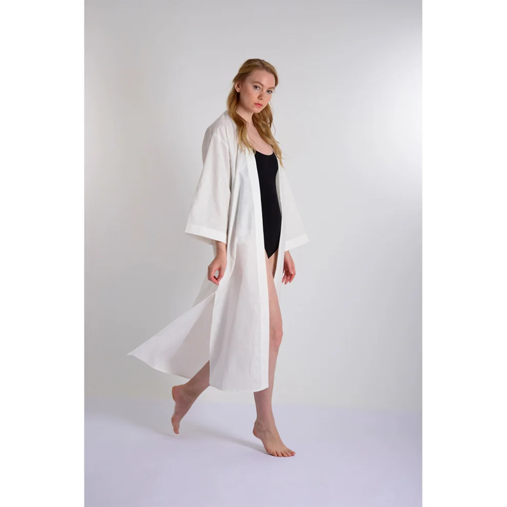 Mono Kimono - Peony Linen Kimono