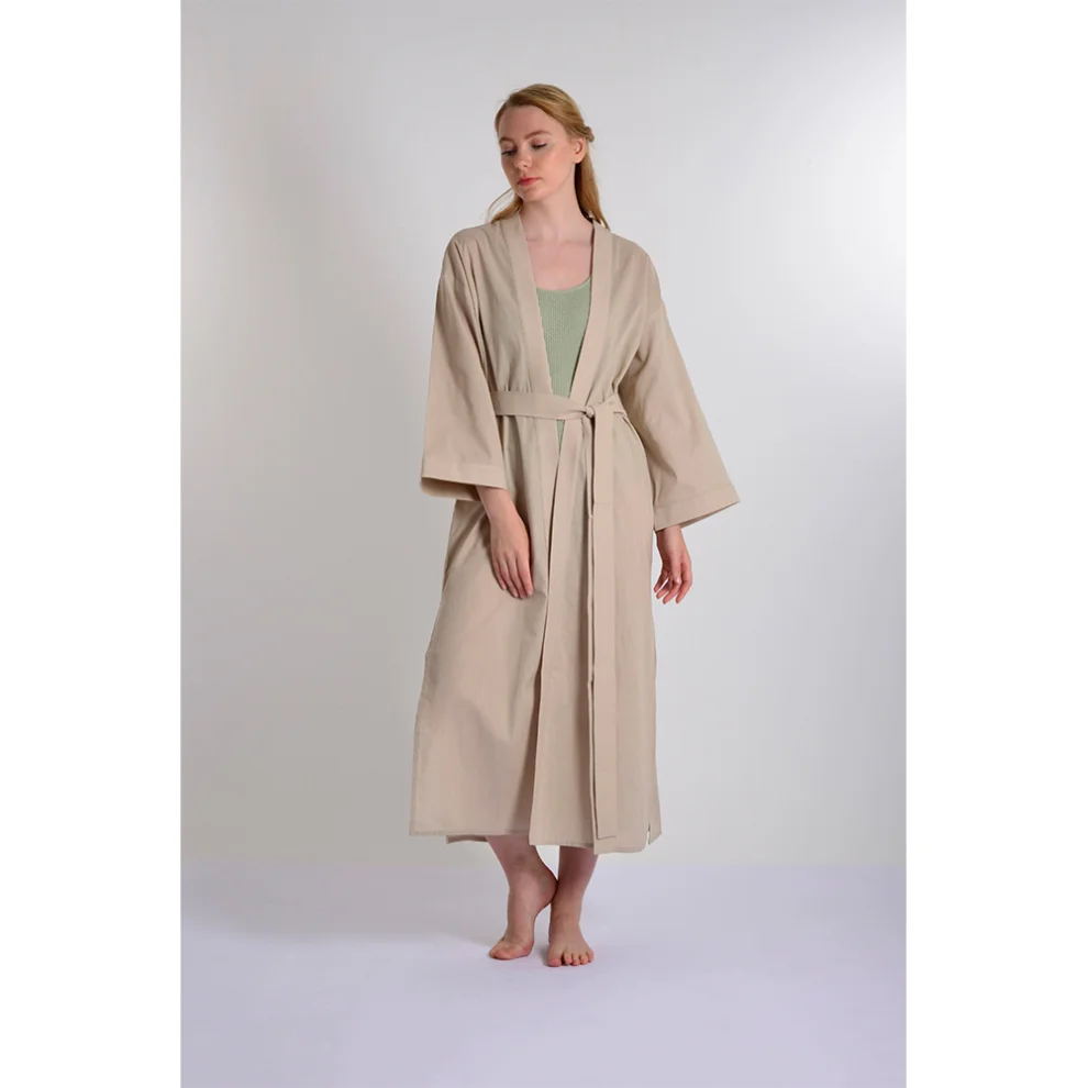 Mono Kimono - Safari Linen Kimono