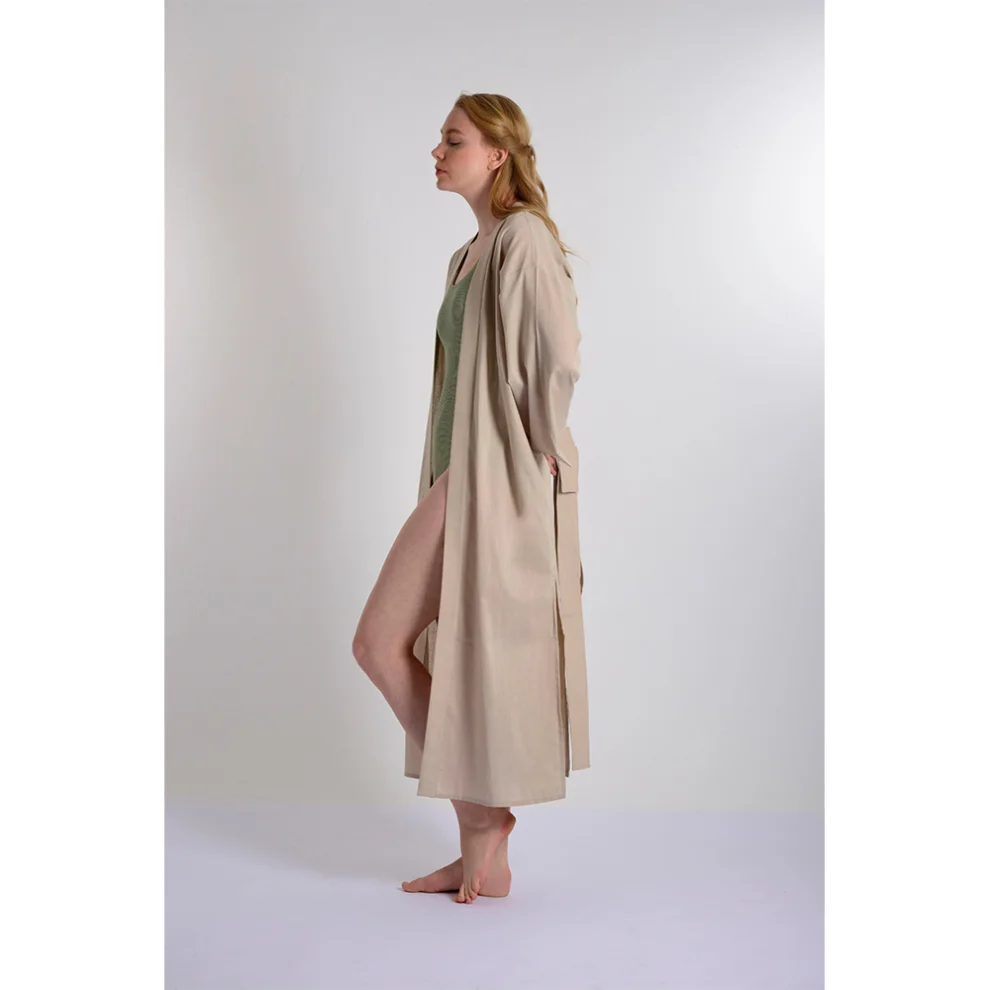 Mono Kimono - Safari Keten Kimono