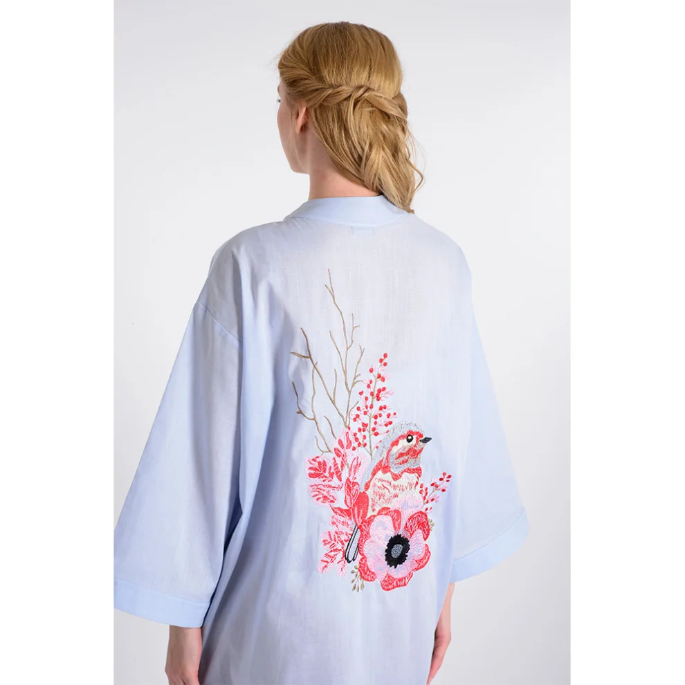 Mono Kimono - Sparrow Keten Kimono