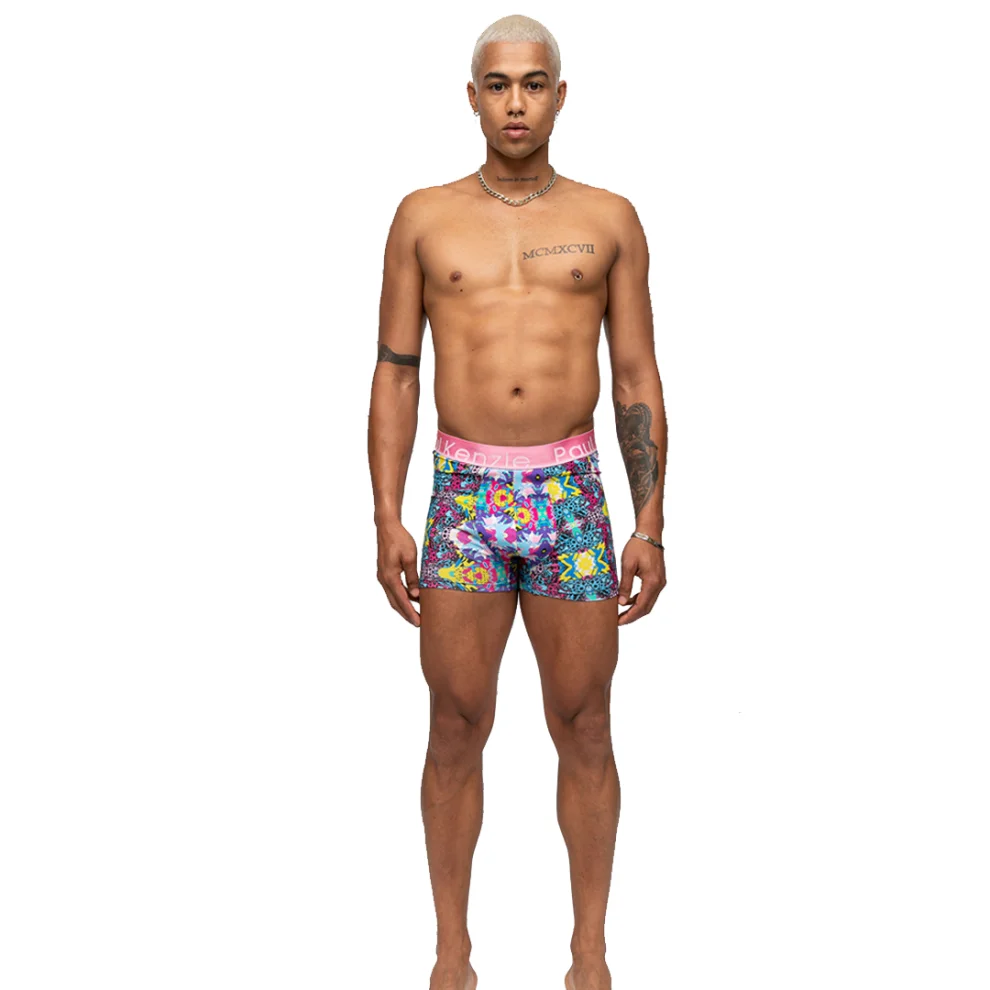 Paul Kenzie - Unique Effect Desenli Erkek Boxer - Panther Frog