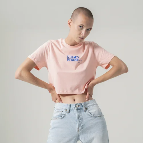 Queerlish - Not A Phase Crop T-shirt