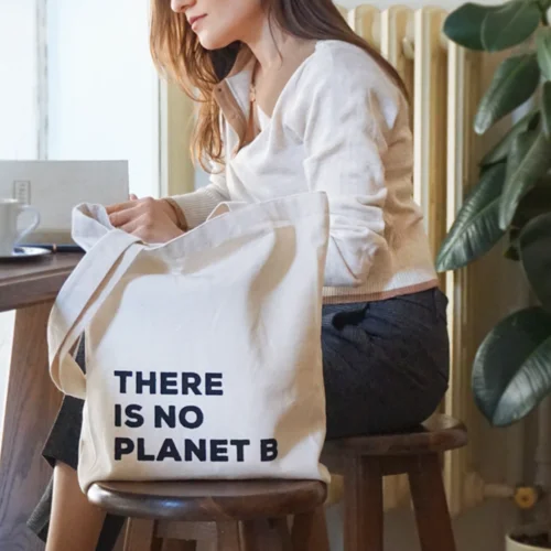 Mier Handmade - Walker - There Is No Planet B Fabric Totebag