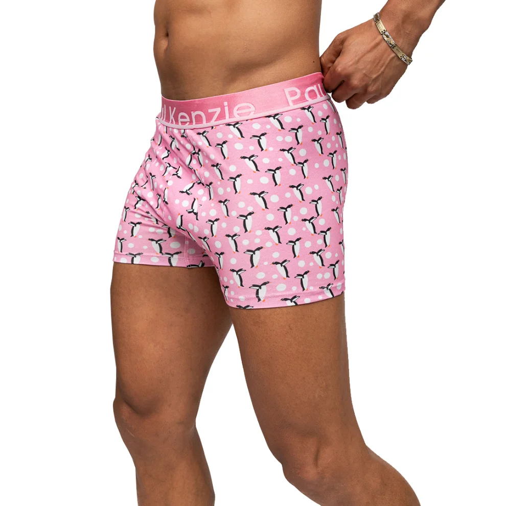 Paul Kenzie - Unique Effect Printed Men's Boxer - Penguin