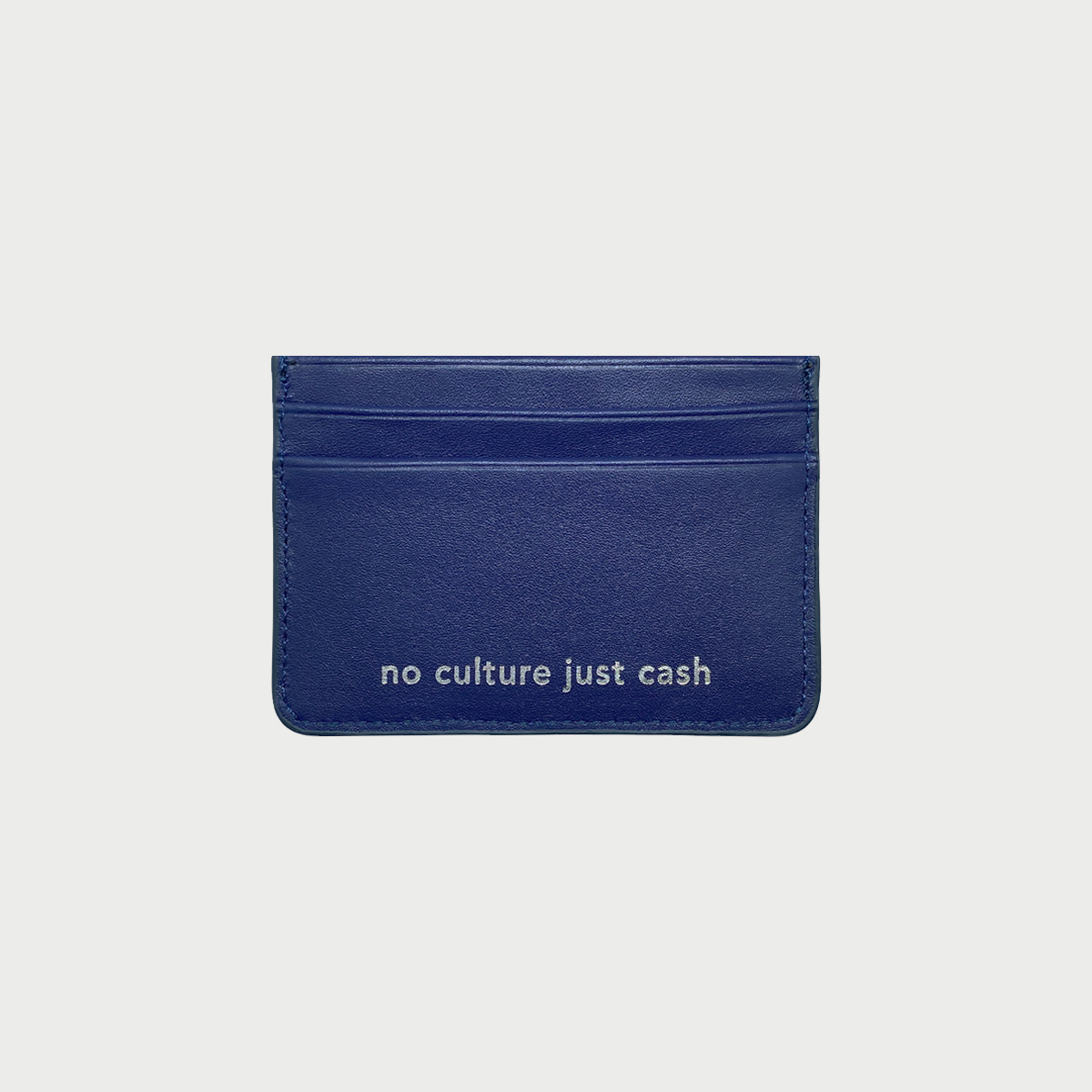 Navy Blue Leather Cardholder