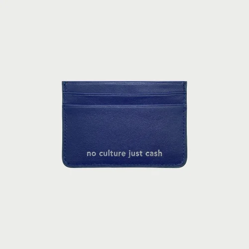 Staff Only - Navy Blue Leather Cardholder