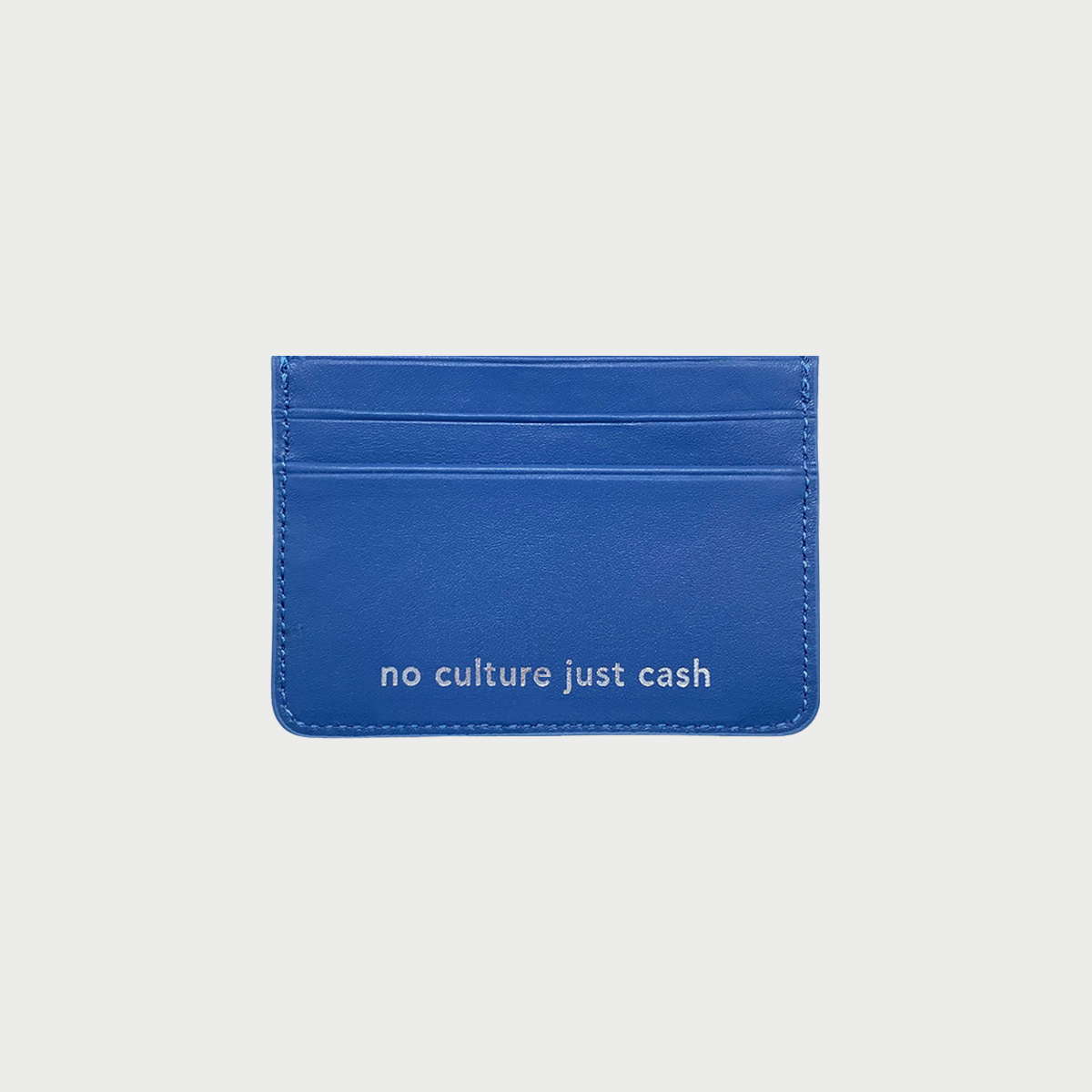 Olympic Blue Leather Cardholder